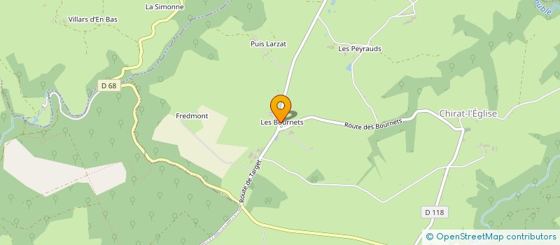 localisation de l'entreprise MONSIEUR JEAN-FRANCOIS AVIGNON  CHIRAT-L'EGLISE