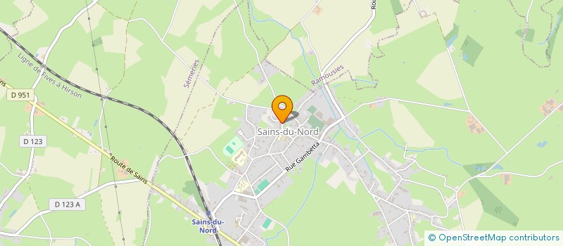 localisation de l'entreprise MONSIEUR JEAN-FRANCOIS BACHELET  SAINS-DU-NORD