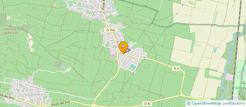 localisation de l'entreprise MONSIEUR JEAN FRANCOIS BAFFREY  BENNWIHR