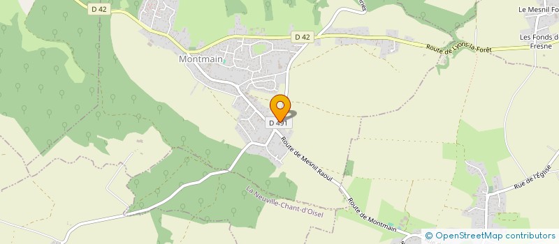 localisation de l'entreprise MONSIEUR JEAN-FRANCOIS BARBANT  MONTMAIN