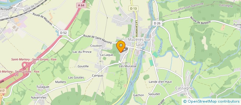 localisation de l'entreprise MONSIEUR JEAN-FRANCOIS BARBERIS  MAZERES-SUR-SALAT