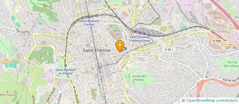 localisation de l'entreprise MONSIEUR JEAN-FRANCOIS BARNOUD  SAINT-ETIENNE