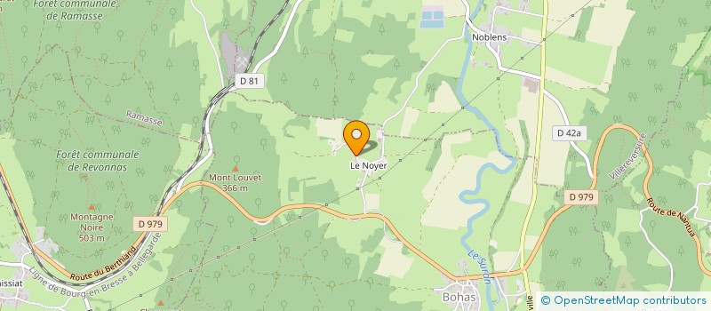 localisation de l'entreprise MONSIEUR JEAN-FRANCOIS BASSET  BOHAS-MEYRIAT-RIGNAT