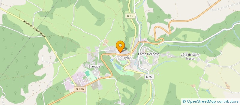 localisation de l'entreprise MONSIEUR JEAN FRANCOIS BASTIDE  CAYLUS