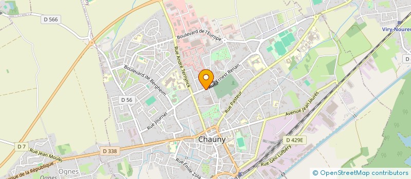 localisation de l'entreprise MONSIEUR JEAN-FRANCOIS BAUDOUX à CHAUNY