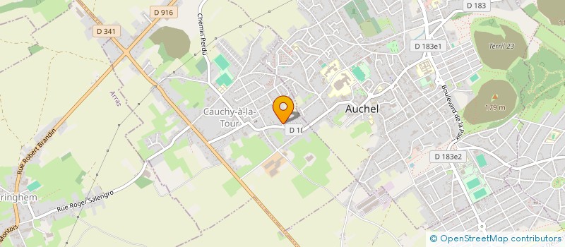 localisation de l'entreprise MONSIEUR JEAN-FRANCOIS BEAUDEQUIN  CAUCHY-A-LA-TOUR