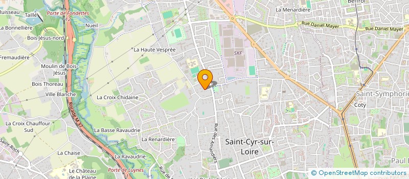 localisation de l'entreprise MONSIEUR JEAN-FRANCOIS BECK  SAINT-CYR-SUR-LOIRE