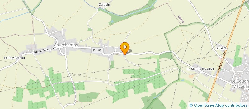 localisation de l'entreprise MONSIEUR JEAN-FRANCOIS BELLANGER  COURCHAMPS