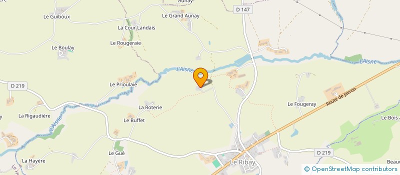 localisation de l'entreprise MONSIEUR JEAN FRANCOIS BERGUE à LE RIBAY