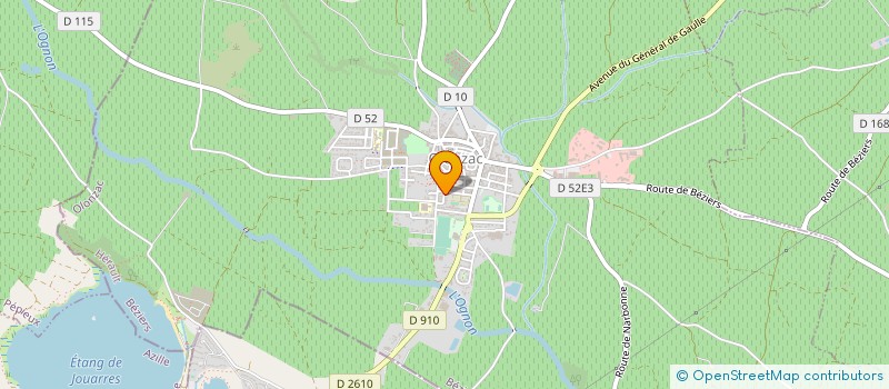 localisation de l'entreprise MONSIEUR JEAN-FRANCOIS BERLAN  OLONZAC