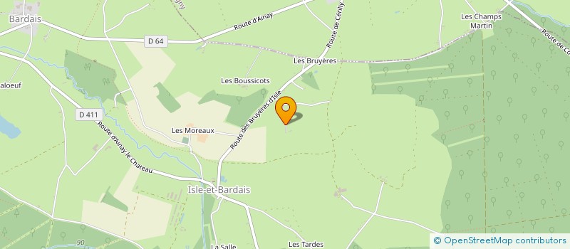 localisation de l'entreprise MONSIEUR JEAN-FRANCOIS BERLAND  ISLE-ET-BARDAIS