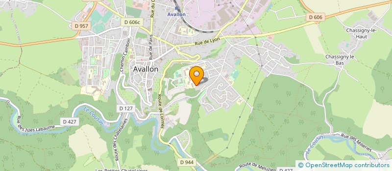 localisation de l'entreprise MONSIEUR JEAN-FRANCOIS BERMUDEZ  AVALLON