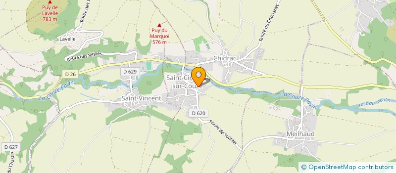 localisation de l'entreprise MONSIEUR JEAN-FRANCOIS BERNARD à SAINT-CIRGUES-SUR-COUZE