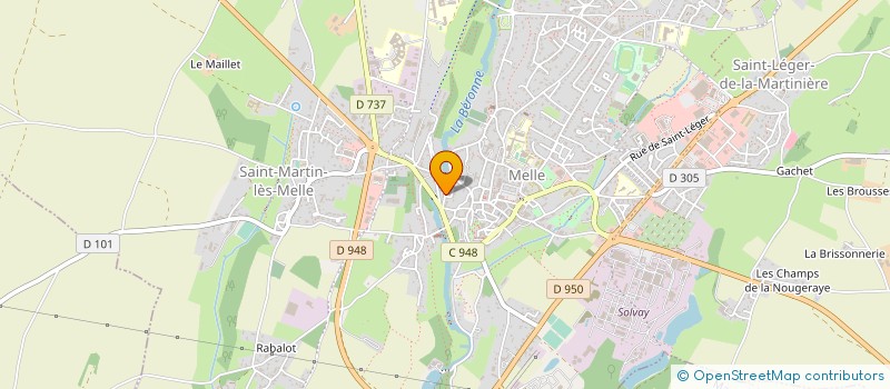 localisation de l'entreprise MONSIEUR JEAN-FRANCOIS BERNARD  MELLE