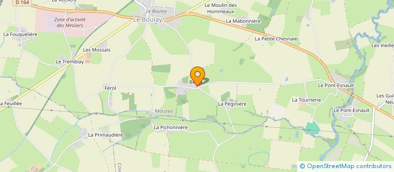 localisation de l'entreprise MONSIEUR JEAN-FRANCOIS BERTHEVAS  MOUZEIL