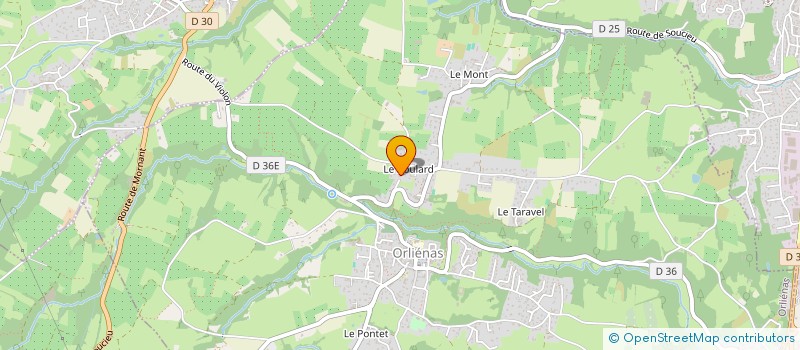 localisation de l'entreprise MONSIEUR JEAN FRANCOIS BERTHOLLET à ORLIENAS