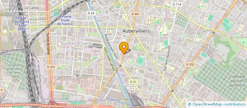 localisation de l'entreprise MONSIEUR JEAN-FRANCOIS BERTOLINO  AUBERVILLIERS