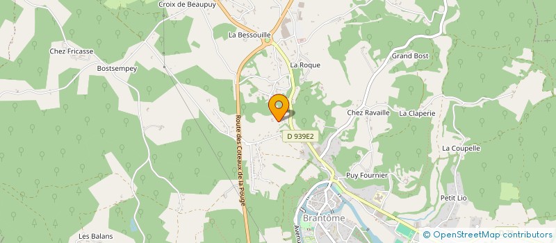 localisation de l'entreprise MONSIEUR JEAN-FRANCOIS BESSON  BRANTOME EN PERIGORD