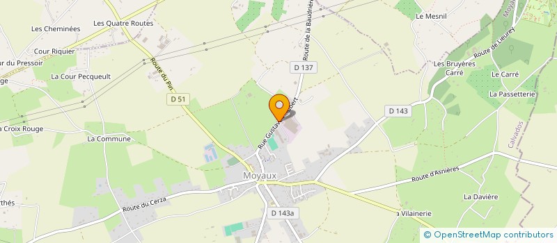 localisation de l'entreprise MONSIEUR JEAN-FRANCOIS BEUCHERE  MOYAUX