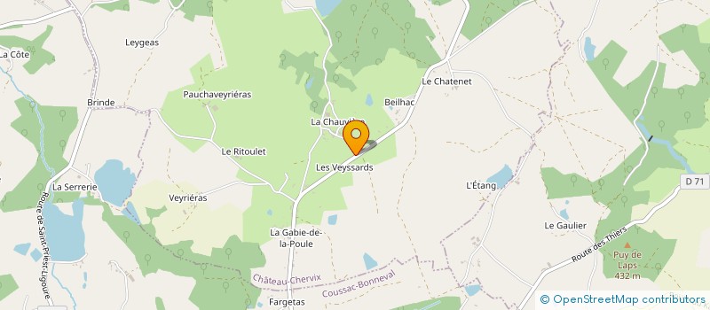 localisation de l'entreprise MONSIEUR JEAN-FRANCOIS BEUVAIN  MEUZAC