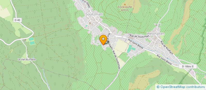 localisation de l'entreprise MONSIEUR JEAN-FRANCOIS BICKEL  SOULTZMATT