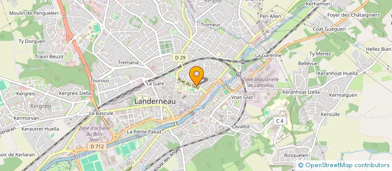 localisation de l'entreprise MONSIEUR JEAN-FRANCOIS BILLANT à LANDERNEAU