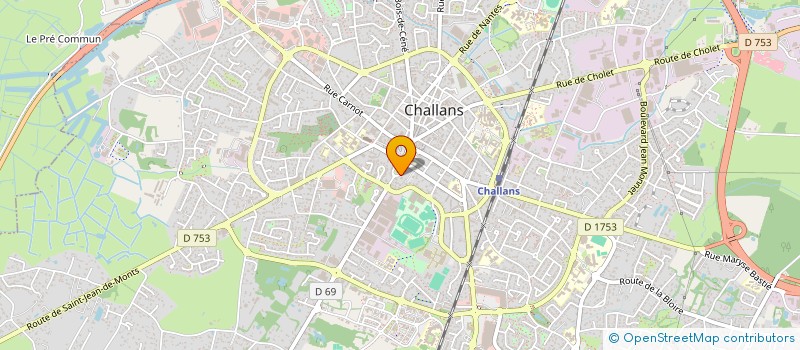 localisation de l'entreprise MONSIEUR JEAN-FRANCOIS BILLAUDEAU à CHALLANS