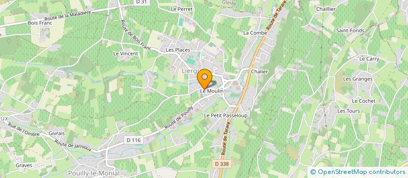 localisation de l'entreprise MONSIEUR JEAN-FRANCOIS BILLET à PORTE-DES-PIERRES-DOREES
