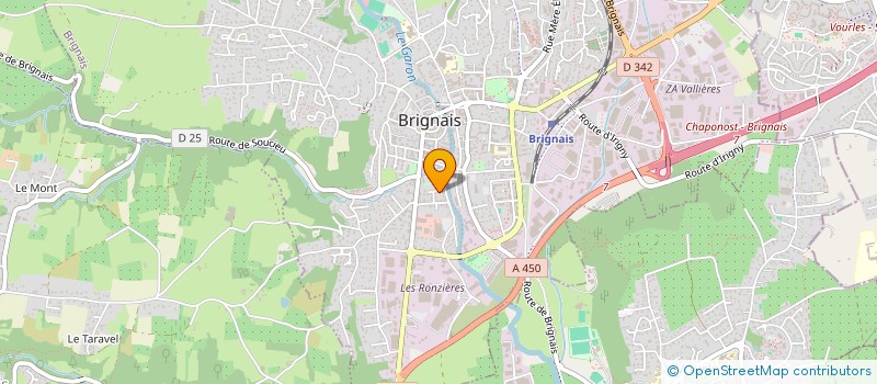 localisation de l'entreprise MONSIEUR JEAN FRANCOIS BILLOTET  BRIGNAIS