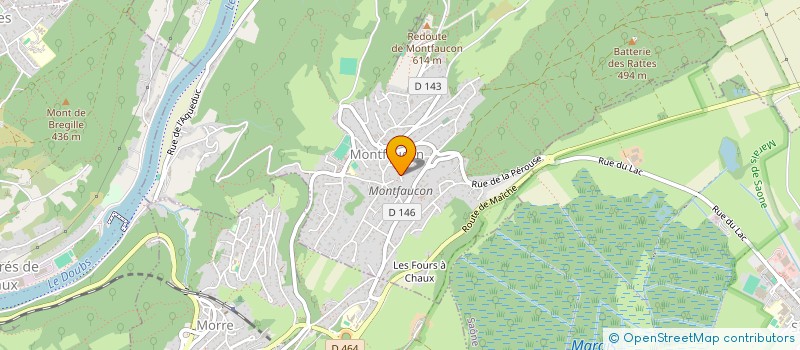 localisation de l'entreprise MONSIEUR JEAN FRANCOIS BONNAC  MONTFAUCON