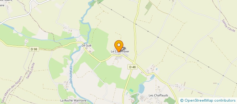 localisation de l'entreprise MONSIEUR JEAN FRANCOIS BONNAUDET à SAINTE-CECILE