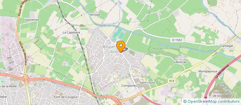 localisation de l'entreprise MONSIEUR JEAN-FRANCOIS BONNEAU  BOUJAN-SUR-LIBRON