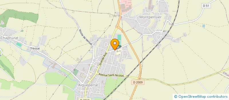 localisation de l'entreprise MONSIEUR JEAN-FRANCOIS BONNEFONT  AIGUEPERSE