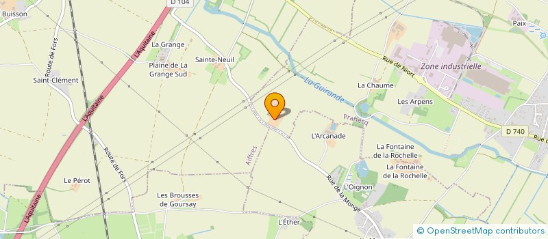 localisation de l'entreprise MONSIEUR JEAN-FRANCOIS BONNIN  PRAHECQ