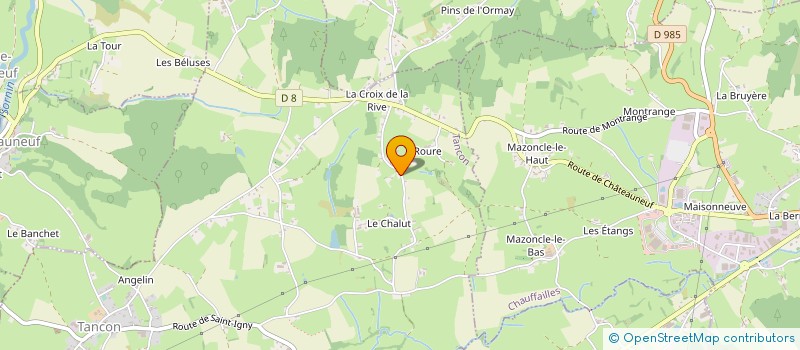 localisation de l'entreprise MONSIEUR JEAN-FRANCOIS BONNOT  TANCON