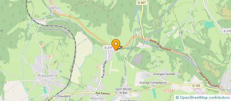 localisation de l'entreprise MONSIEUR JEAN FRANCOIS BOUCHAUD  MARNOZ