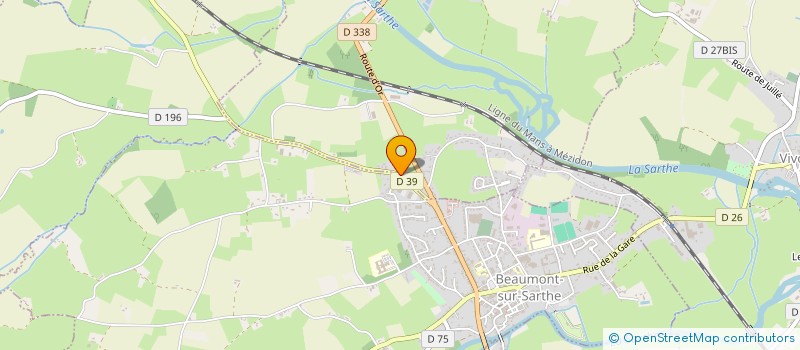 localisation de l'entreprise MONSIEUR JEAN-FRANCOIS BOUJU  BEAUMONT-SUR-SARTHE