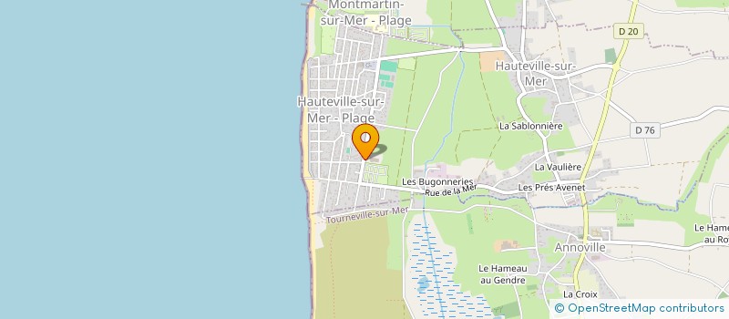 localisation de l'entreprise MONSIEUR JEAN-FRANCOIS BOURDON  HAUTEVILLE-SUR-MER