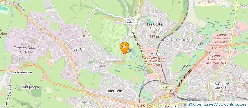 localisation de l'entreprise MONSIEUR JEAN-FRANCOIS BOUTONNET  ONET-LE-CHATEAU