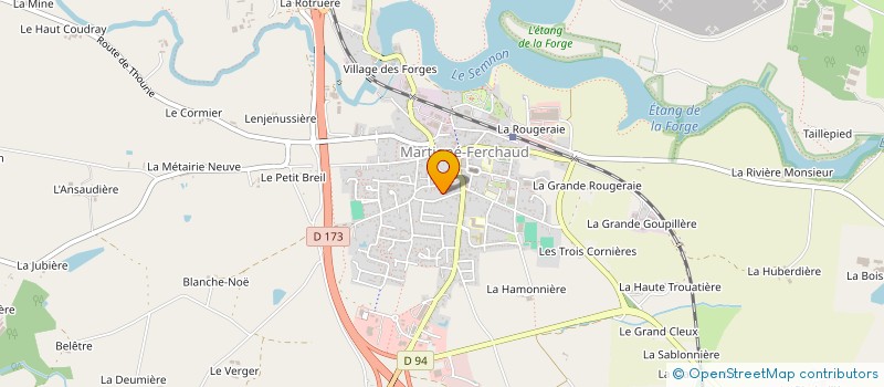 localisation de l'entreprise MONSIEUR JEAN-FRANCOIS BOUVRY  MARTIGNE-FERCHAUD