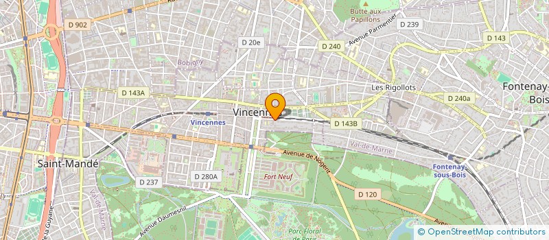 localisation de l'entreprise MONSIEUR JEAN-FRANCOIS BRUN à VINCENNES