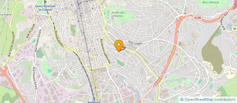 localisation de l'entreprise MONSIEUR JEAN-FRANCOIS BRUN à SAINT-ETIENNE
