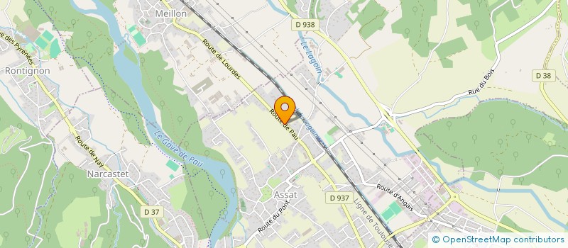 localisation de l'entreprise MONSIEUR JEAN FRANCOIS BRUNE  ASSAT