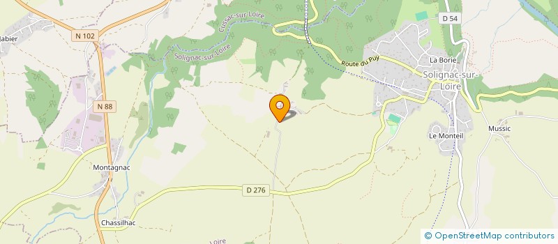 localisation de l'entreprise MONSIEUR JEAN-FRANCOIS BRUNEL  SOLIGNAC-SUR-LOIRE