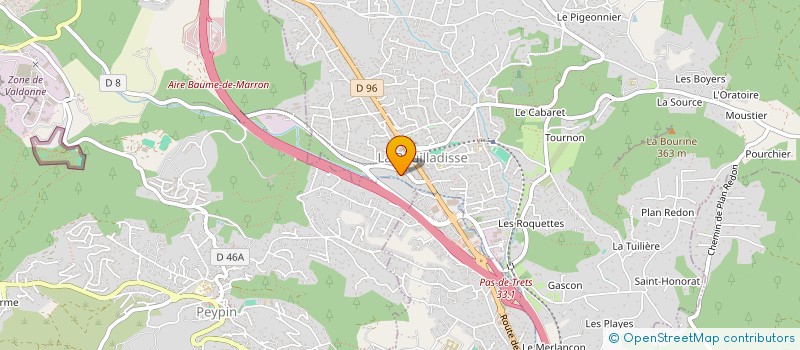 localisation de l'entreprise MONSIEUR JEAN-FRANCOIS BRUNEL  LA BOUILLADISSE