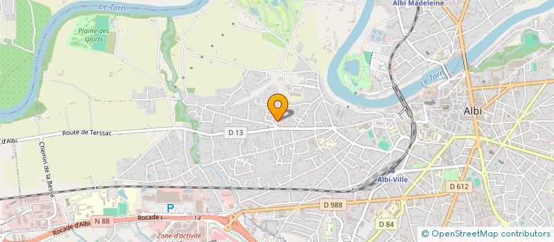 localisation de l'entreprise MONSIEUR JEAN-FRANCOIS BRUNTET à ALBI