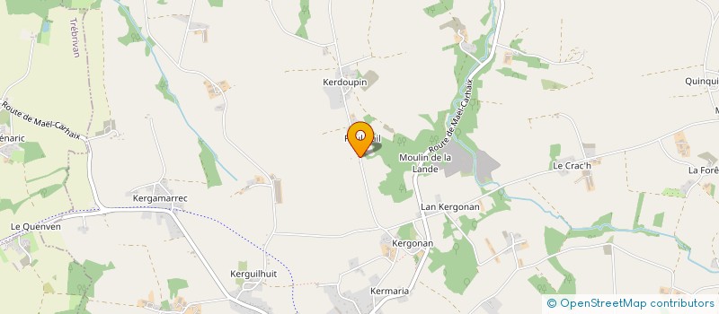 localisation de l'entreprise MONSIEUR JEAN FRANCOIS BURLOT  MAEL-CARHAIX