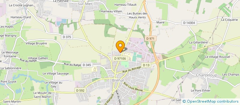 localisation de l'entreprise MONSIEUR JEAN FRANCOIS CADY  BREHAL