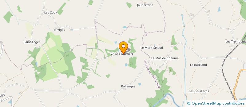 localisation de l'entreprise MONSIEUR JEAN-FRANCOIS CAILLAUD  LA CROIX-SUR-GARTEMPE