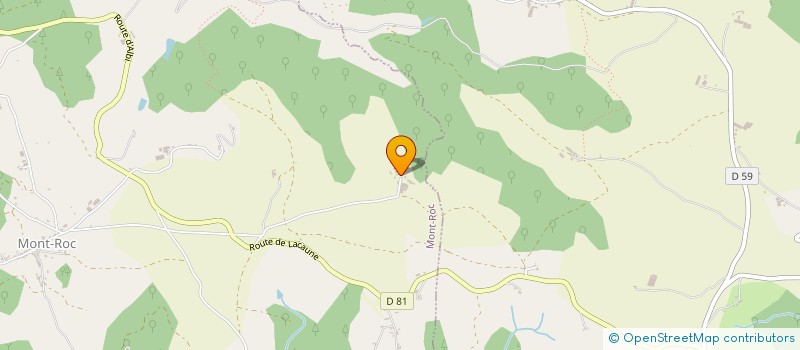 localisation de l'entreprise MONSIEUR JEAN-FRANCOIS CARAYON  MONT-ROC